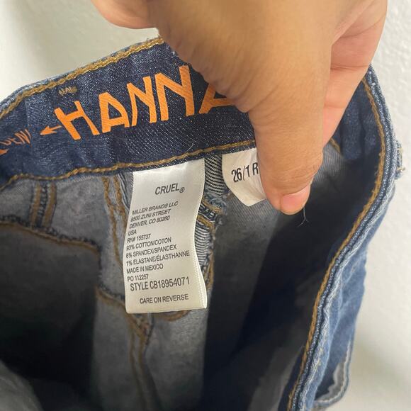 Cruel Denim Womens Jeans Size 26 Hannah Denim Blue Bootcut Embroidered - Picture 4 of 14